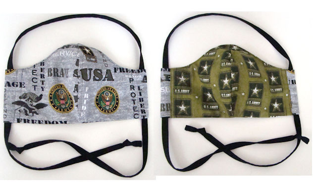 Cloth Face Mask in USA Army Print
