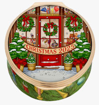 Halcyon Days 2025 Christmas Enamel Box
